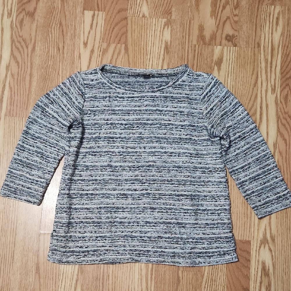 LOFT Striped Long Sleeve Top